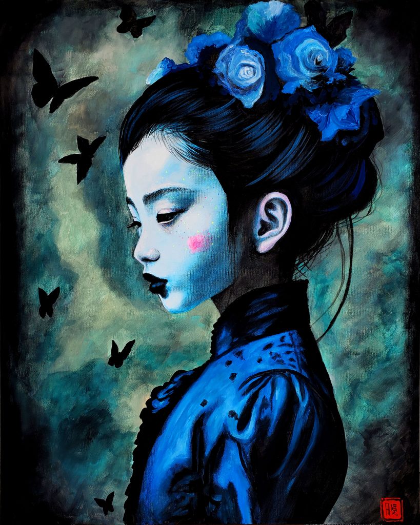 Soulful Depths by Bro the painter of Goth and Geishas