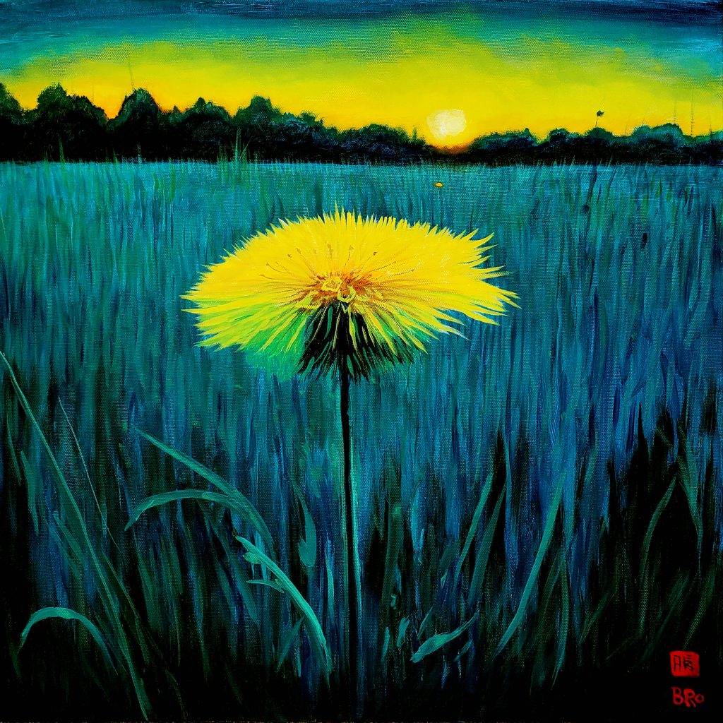 Dandelion Delight by Bro the painter of Goth and Geishas